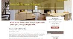 Desktop Screenshot of metromanilahomes.com